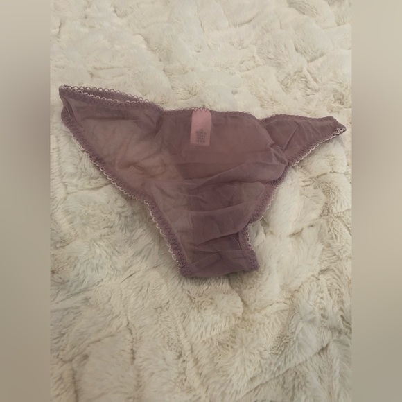 VERY SEXY Victoria’s Secret Small completely sheer lace trim halter babydoll set - Picture 10 of 12